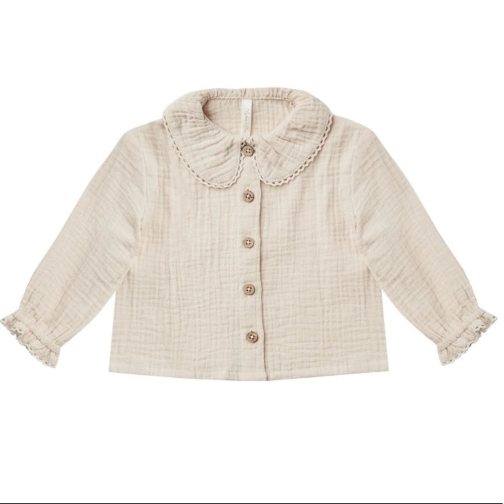 Rylee & Cru Stone Oversized Collar Blouse - age 4/5 yrs